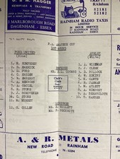 Ford United v Aveley (F A Amateur Cup) 27/9/1969