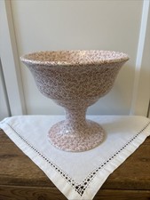 Burleigh Pottery Pink Felicity Serving Dish Sweet Dish Planter Footed Bowl