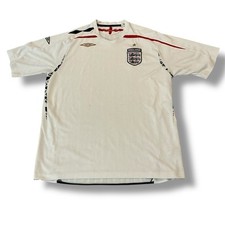 England Football Shirt 2007-9 White Umbro Kit  Mens Adult XL Football Vtg (r10