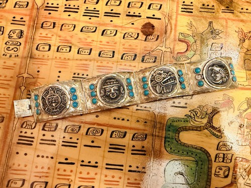 Sterling silver mayan - sterling,