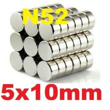 Magnets 10x5 mm Neodymium Disc strong round rare earth neo magnet 10mm dia x 5mm