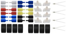 Head Light Lenses Wing Mirrors & Tyres For Vintage Scalextric Ford Fiesta XR2i