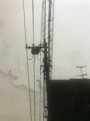 Original illustration 電線 - illustration., "電線