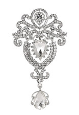 SILVER TONE LARGE 3.75" CROWN