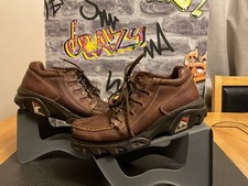 Vintage  Fila Trail Hiking Shoes Brown Leather Men's UK 9 Rare OG Y2k