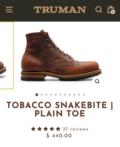 Truman boots tobacco - truman, 9d