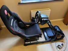 Track Racer Racing Simulator Rig for PS4 Logitech Wheel Shifter and Paddles. 