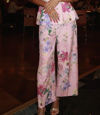 ZARA Wide Leg High Waist Pink