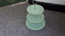 VINTAGE WOODS BERYL PATTERN  3 TIER CAKE  STAND -  FREE UK POST