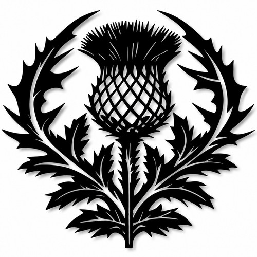Scottish thistle metal sign - thistle",