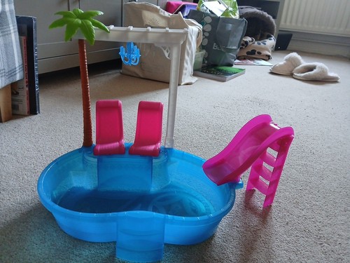 Barbie swimming pool - barbie, with