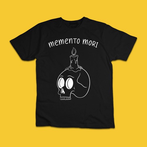 Memento mori skull candle dark - memento,