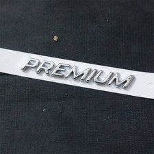 1x Big Chrome Silver PREMIUM Plastic Decal Sticker Badge Emblem Sport 3D Edition