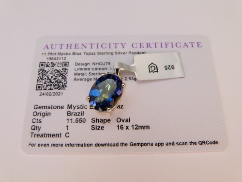 Gemporia 55cts mystic blue - 11.55cts,