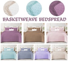 3 Piece Quilted Basket weave