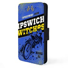 Personalised Ipswich Witches Phone Case Speedway Flip Phone Cover Mens Gift SP12