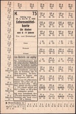 Food rations coupons 1945 - , for