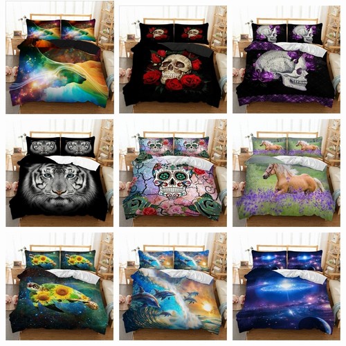 Animals skulls duvet quilt - animals,