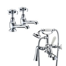 EDWARDIAN TAP SET - BASIN TAPS