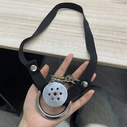 Male flat chastity cage with - chastity, 3