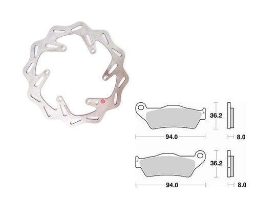 Front brake disc pads - disc,