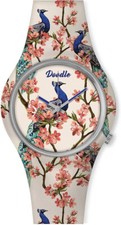 Watch Doodle Wrist  Unisex - Nature Mood Peacock DO35005 - ITALIAN DESIGN UK