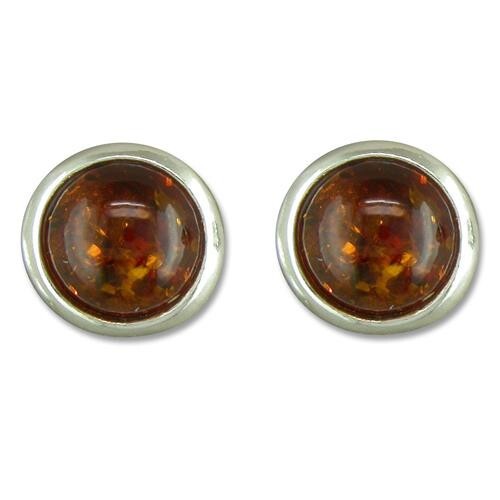 Sterling silver cognac amber - sterling,