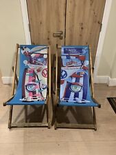 Lazy Days Wooden Deck Chairs X2 Camper Van