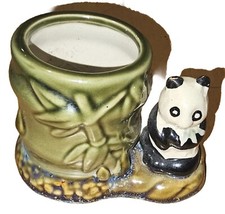 Vintage Retro Lovely Little Giant Panda Vase - Planter in Wonderful Condition 