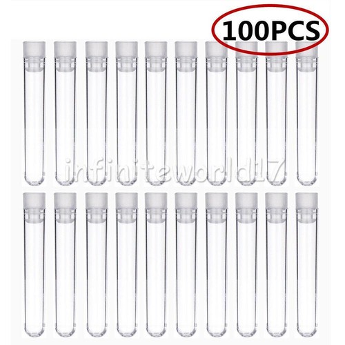 100 plastic test - test, tubes