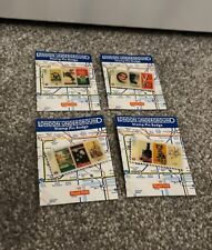 Royal Mail London Underground Stamp Pin Badges Set Of 4 Limited Edition Rare