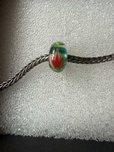 Trollbeads unique pink tulip - unique,