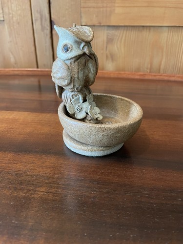 Vintage dovecote pottery - pottery, owl