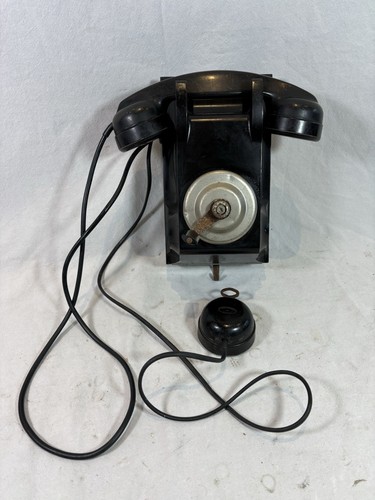 Vintage black bakelite - black, wall