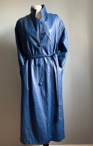 Vintage leather trench - vintage, 12
