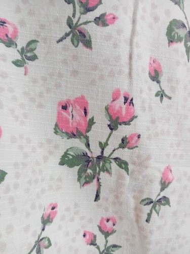 Vintage 1950s floral fabric - vintage,