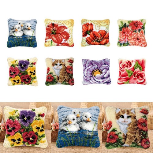 Diy latch hook pillow - pillow, kit