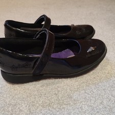 Clarks Girls Black Patent