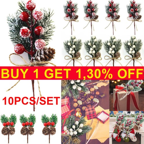 10pcs christmas poinsettia - 10pcs,