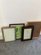 Vintage Picture Photo Frames Job Lot x 4 (Free Standing / Wall Mounting)