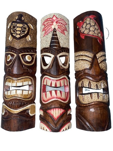 Set tiki mask - set, 20"