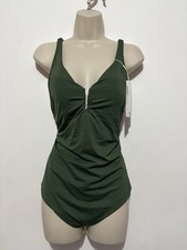 M&S Secret Slimming Sun Smart Chlorine Resistant Swimsuit UPF 50+ UK 16 Long