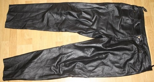 Men leather trousers - leather, 60