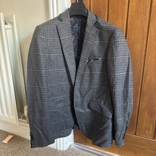 Etro Blazer Men’s 48 Green check with velvet trim