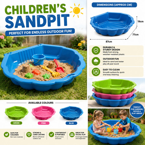Children plastic sandpit - children's,