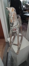small wooden rocking horse ornamental only
