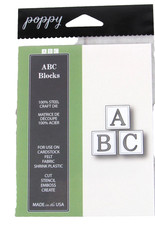 Poppy Stamp ABC Blocks Steel