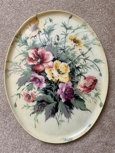 Vintage keswick floral oval - vintage,