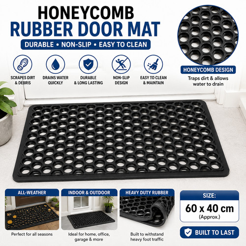 Honeycomb rubber door - rubber,