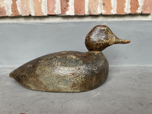 Antique bluebill working duck - bluebill,